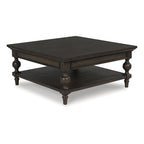 Tavolino da caffè quadrato marrone scuro - 42 L x 42 P x 18,63 A
