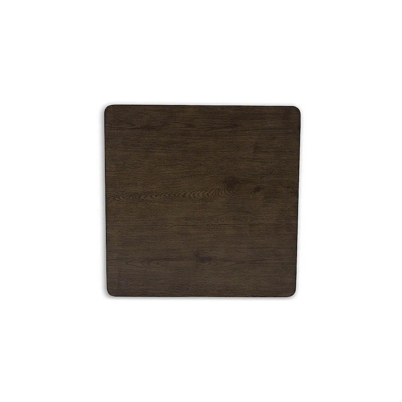 Tavolino da caffè quadrato marrone scuro - 42 L x 42 P x 18,63 A