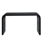 Consolle da ingresso con design a cascata curva e perline in legno