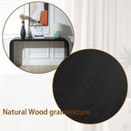 Consolle da ingresso con design a cascata curva e perline in legno