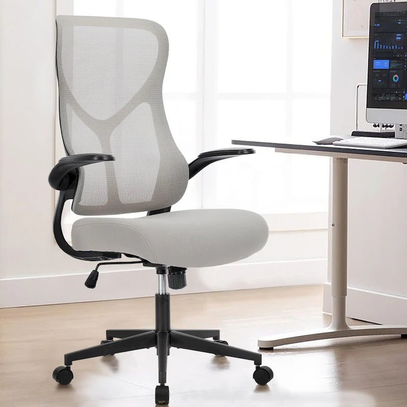 Sedia da Ufficio Ergonomica con Altezza, Inclinazione e Braccioli Regolabili