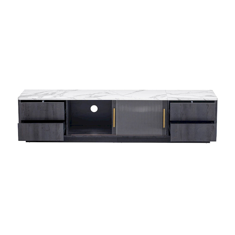 Mobile porta TV da 62.9" con 4 cassetti e grande armadio contenitore per TV fino a 70"