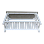 Console in Legno Massello con Ripiano Inferiore