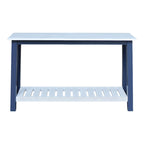 Console in Legno Massello con Ripiano Inferiore