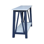 Console in Legno Massello con Ripiano Inferiore