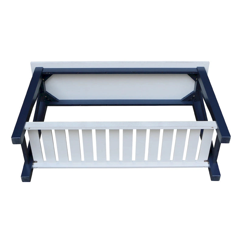 Console in Legno Massello con Ripiano Inferiore
