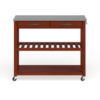 Carrello da cucina con piano in granito e cassetti - 17P x 43L x 35A