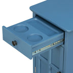Tavolino con porte USB e 1 cassetto con portabicchieri
