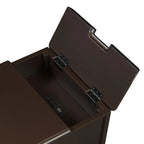 Tavolino con porte USB e 1 cassetto con portabicchieri
