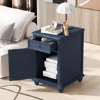 Tavolino con porte USB e 1 cassetto con portabicchieri