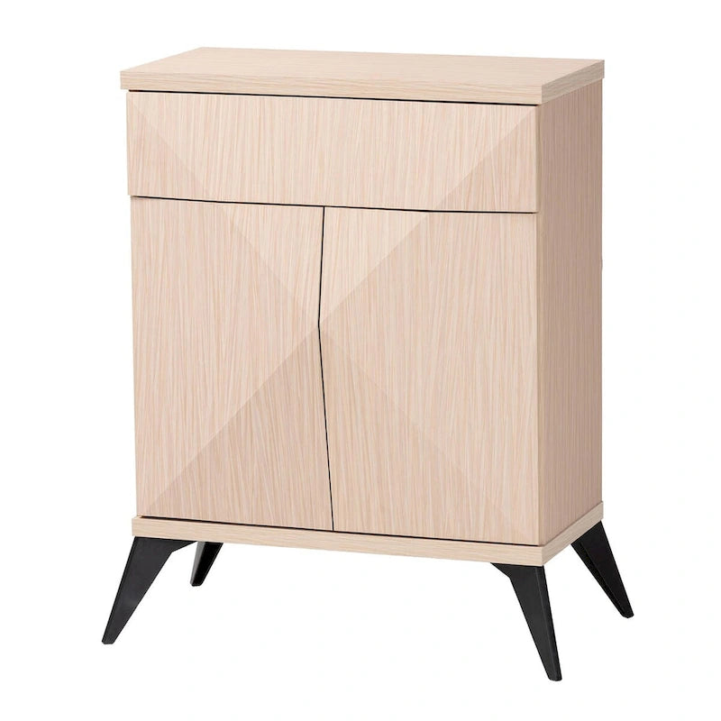 Credenza a 2 ante con gambe oblique e cassetto