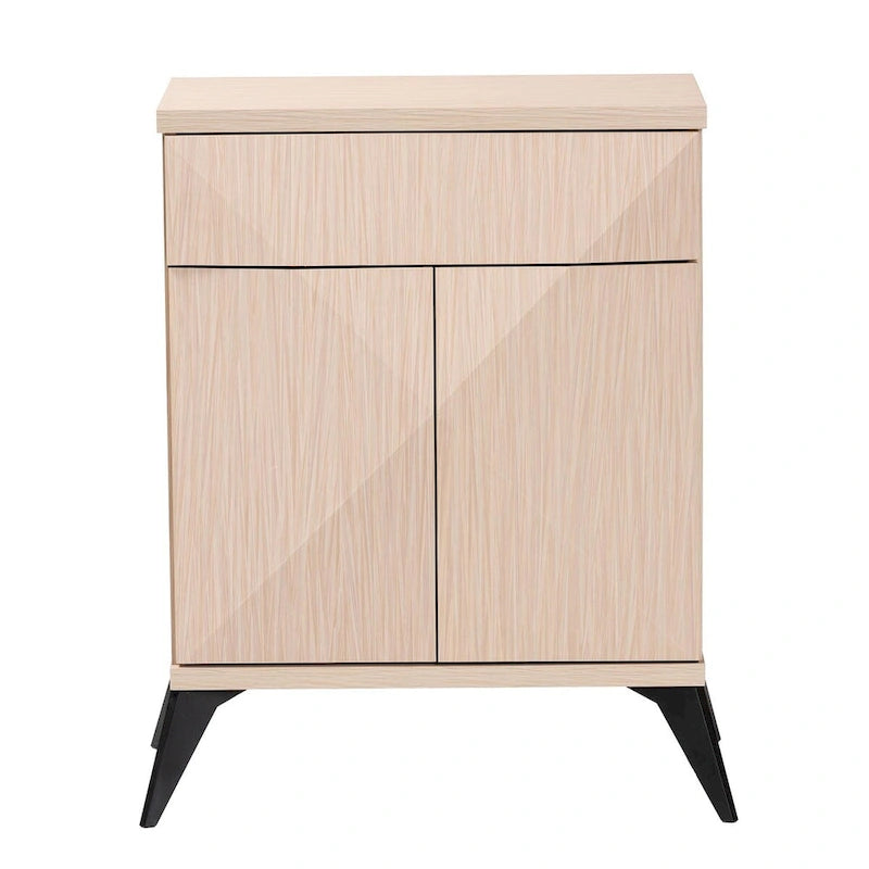Credenza a 2 ante con gambe oblique e cassetto