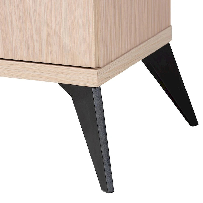 Credenza a 2 ante con gambe oblique e cassetto