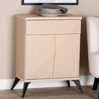 Credenza a 2 ante con gambe oblique e cassetto