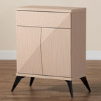 Credenza a 2 ante con gambe oblique e cassetto
