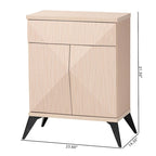 Credenza a 2 ante con gambe oblique e cassetto
