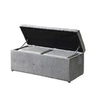 Pouf contenitore con vano segreto, set da 3