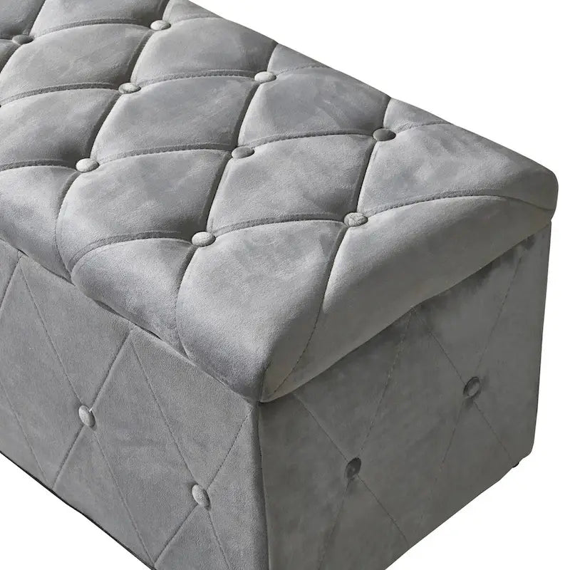 Pouf contenitore con vano segreto, set da 3