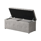 Pouf contenitore con vano segreto, set da 3