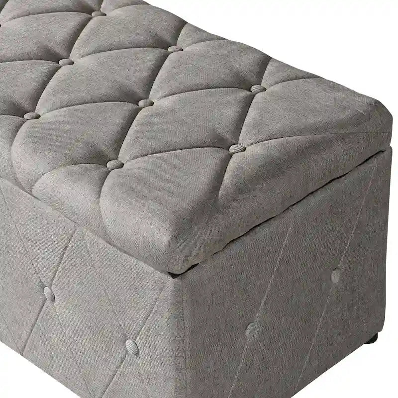 Pouf contenitore con vano segreto, set da 3