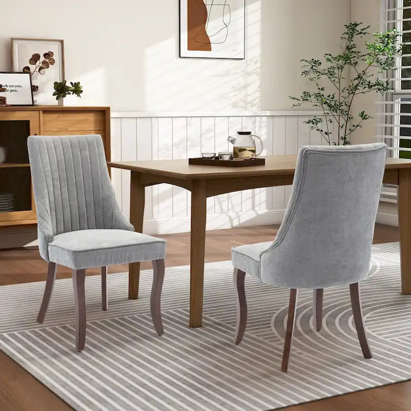Set di 2 sedie imbottite per sala da pranzo