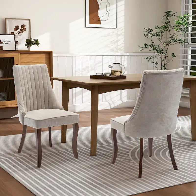 Set di 2 sedie imbottite per sala da pranzo