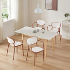 Set di 2 sedie impilabili moderne da interno ed esterno