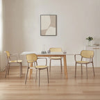 Set di 2 sedie impilabili moderne da interno ed esterno