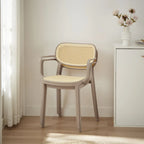 Set di 2 sedie impilabili moderne da interno ed esterno