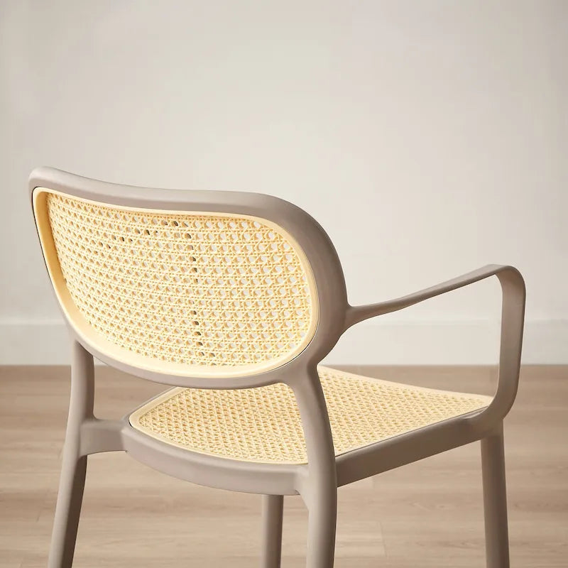 Set di 2 sedie impilabili moderne da interno ed esterno