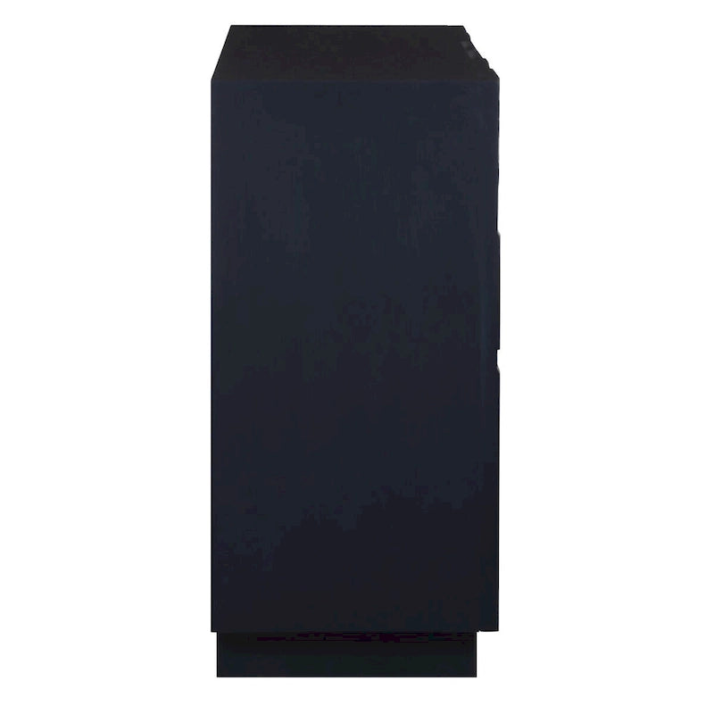 Mobiletto lucido blu a 2 ante - 34"H x 30"W x 16"D